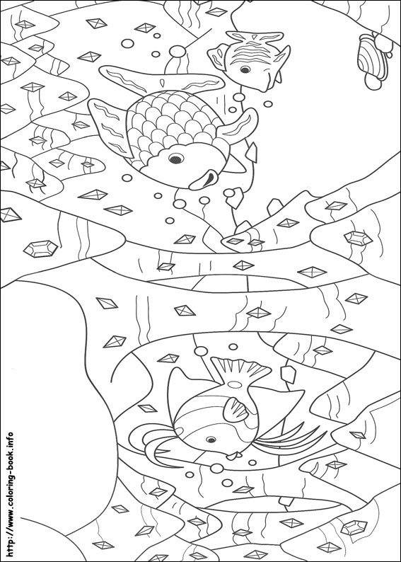 Rainbow Fish coloring picture